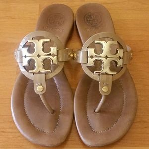 Miller Sandals! Tan&Gold -Tory- Sandals-Slippers